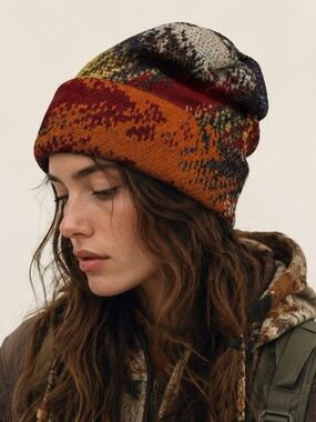 Missoni Multicolor Unisex Autumnal Earthy Gorpcore Fairycore Beanie One Size